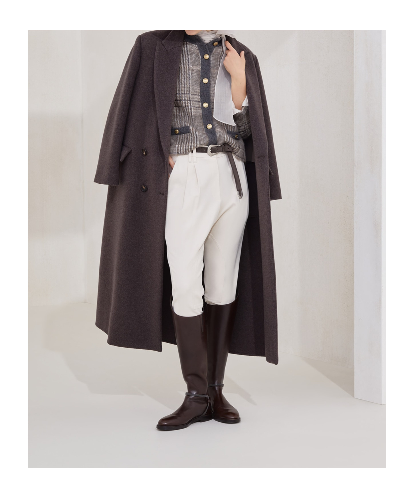 Brunello Cucinelli Jacquard Cardigan In Multi