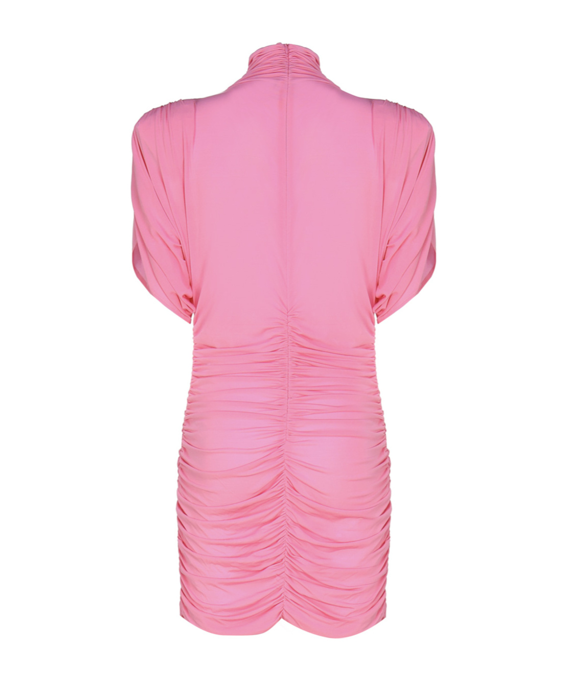 Magda Butrym Abito In Maglia Dolcevita Drappeggiato Rosa In Pink