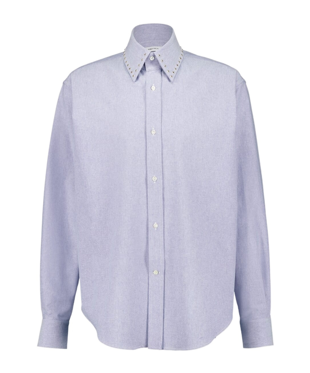 Alexander Mcqueen Stud-embellished Shirt In Blue