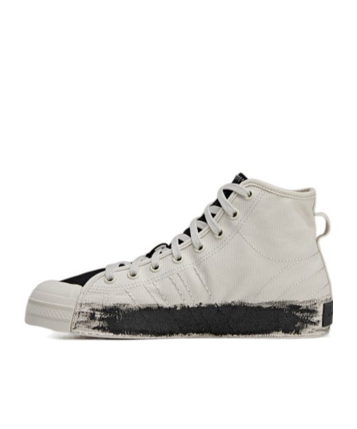 Shop Y-3 Nizza Hi Sneakers In Gray