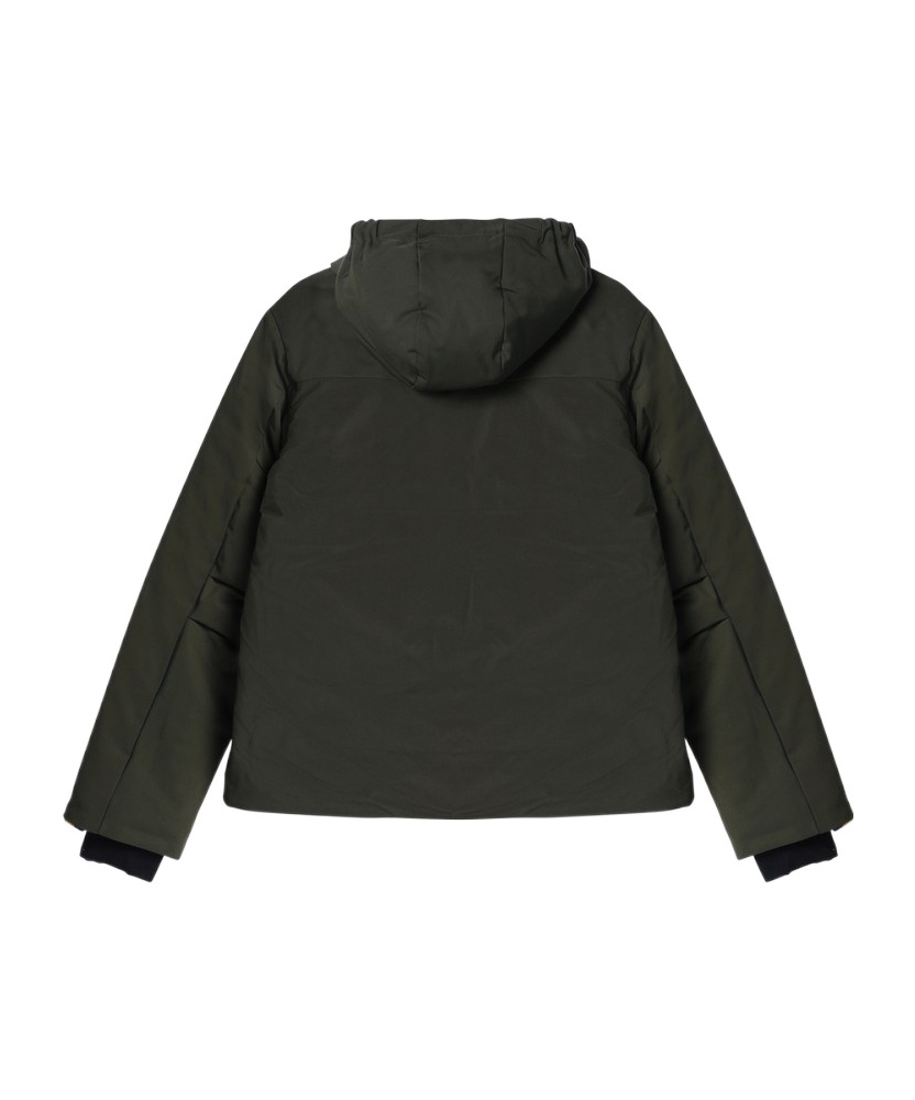 K-WAY DARK GREEN HOODED JACKET 
