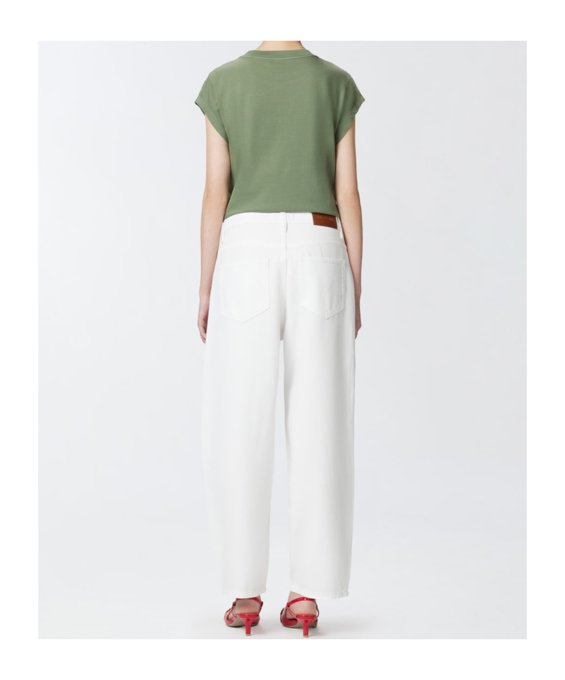 Shop Pinko Straight-leg Jeans In White