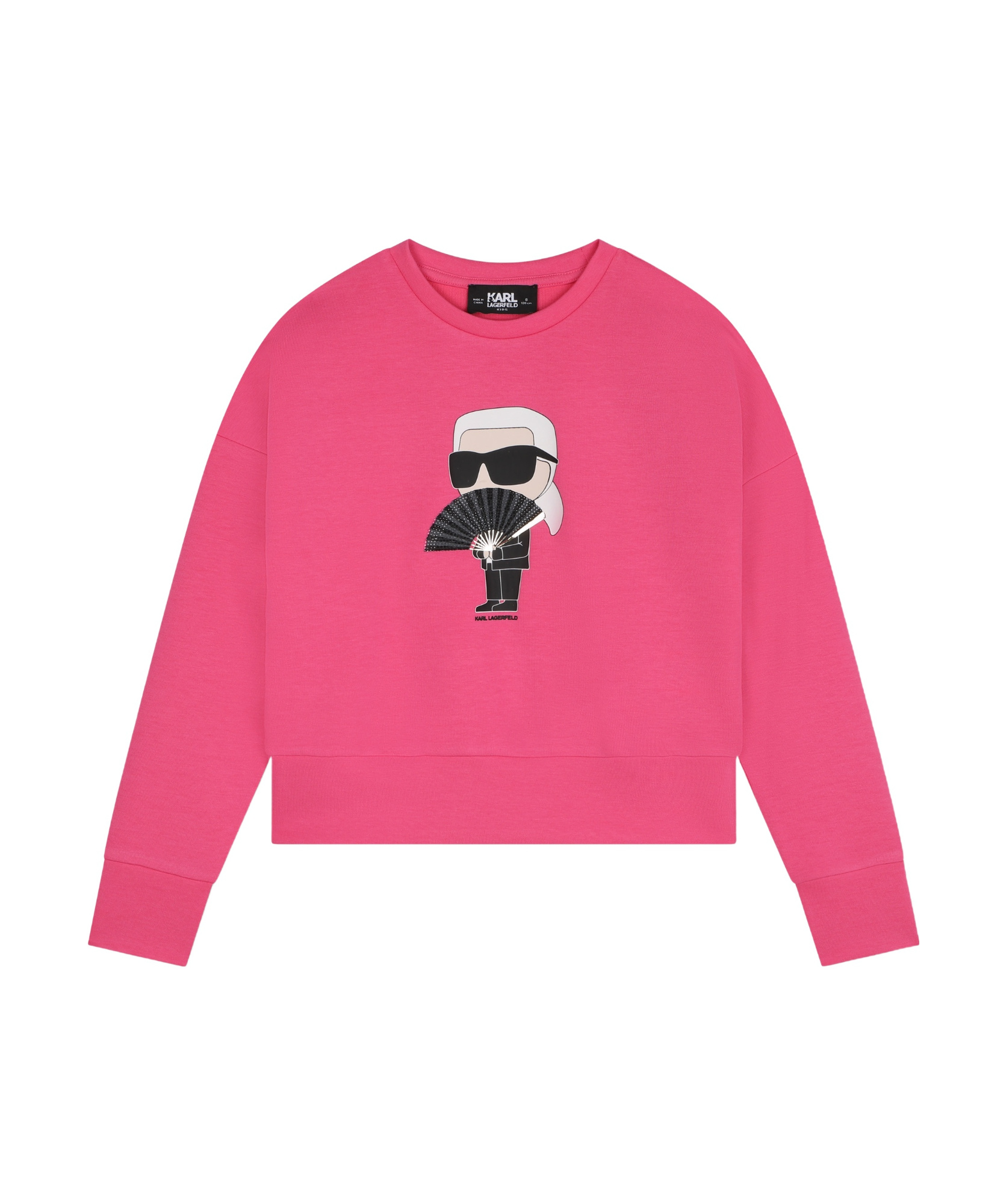 Shop Karl Lagerfeld Round-neck Sweater In Pink