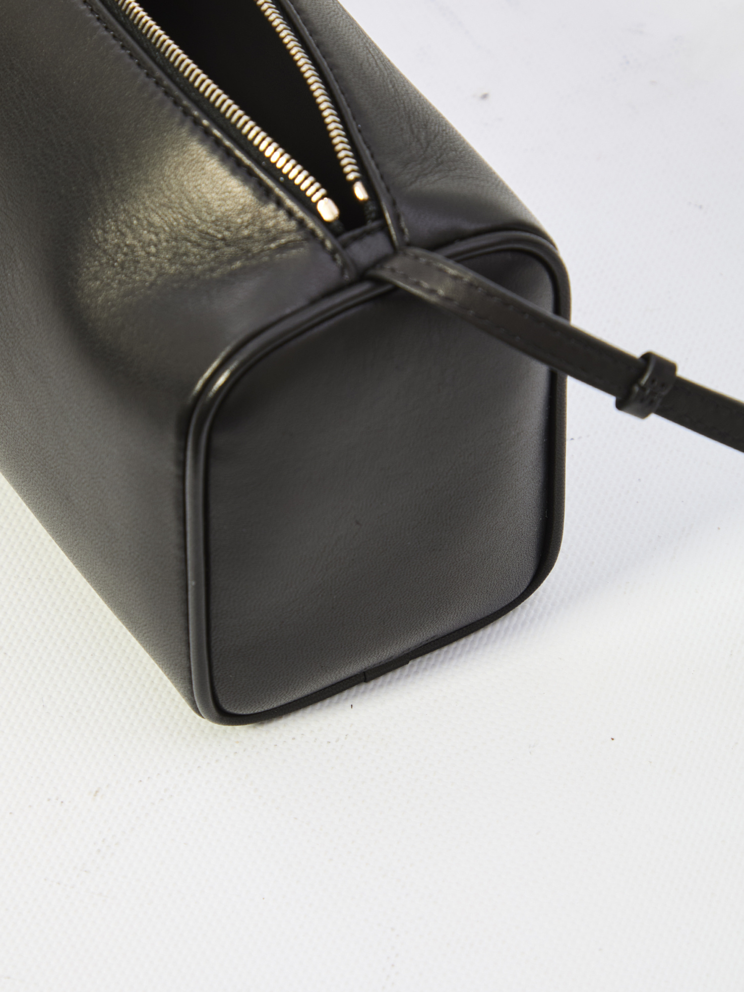 The Row Nineties Crossbody Bag Smooth Nappa Leather In Black