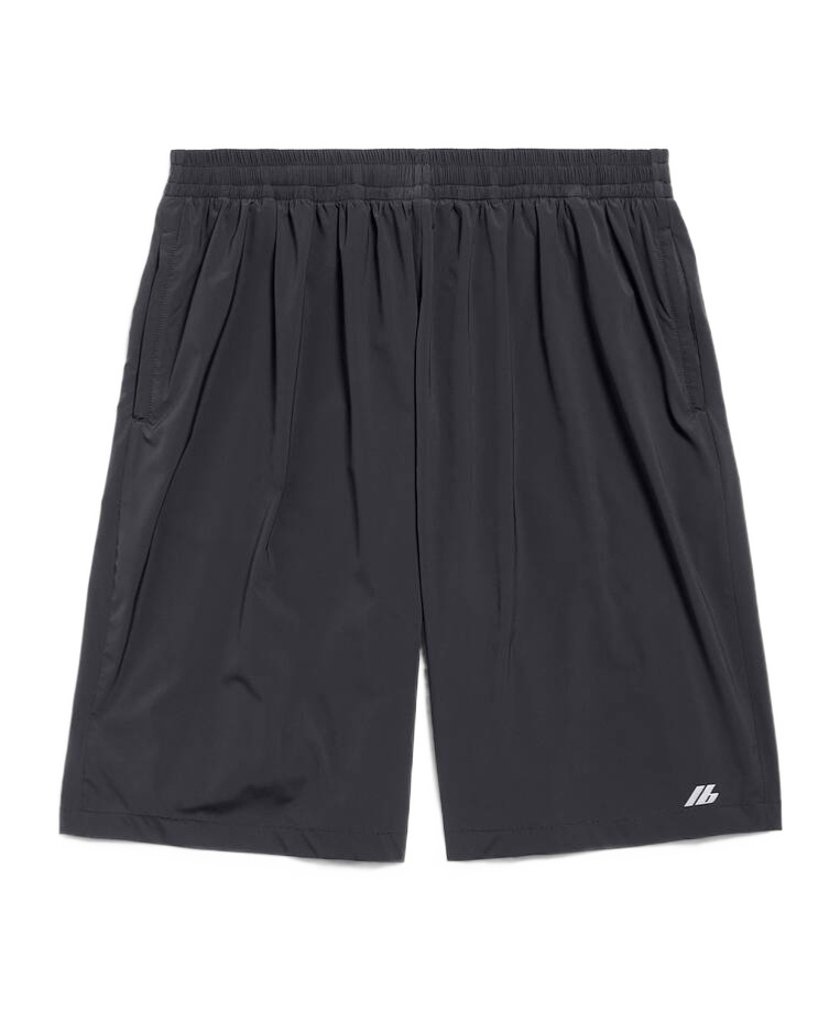 Balenciaga Activewear Stretch Bermuda Shorts In Black