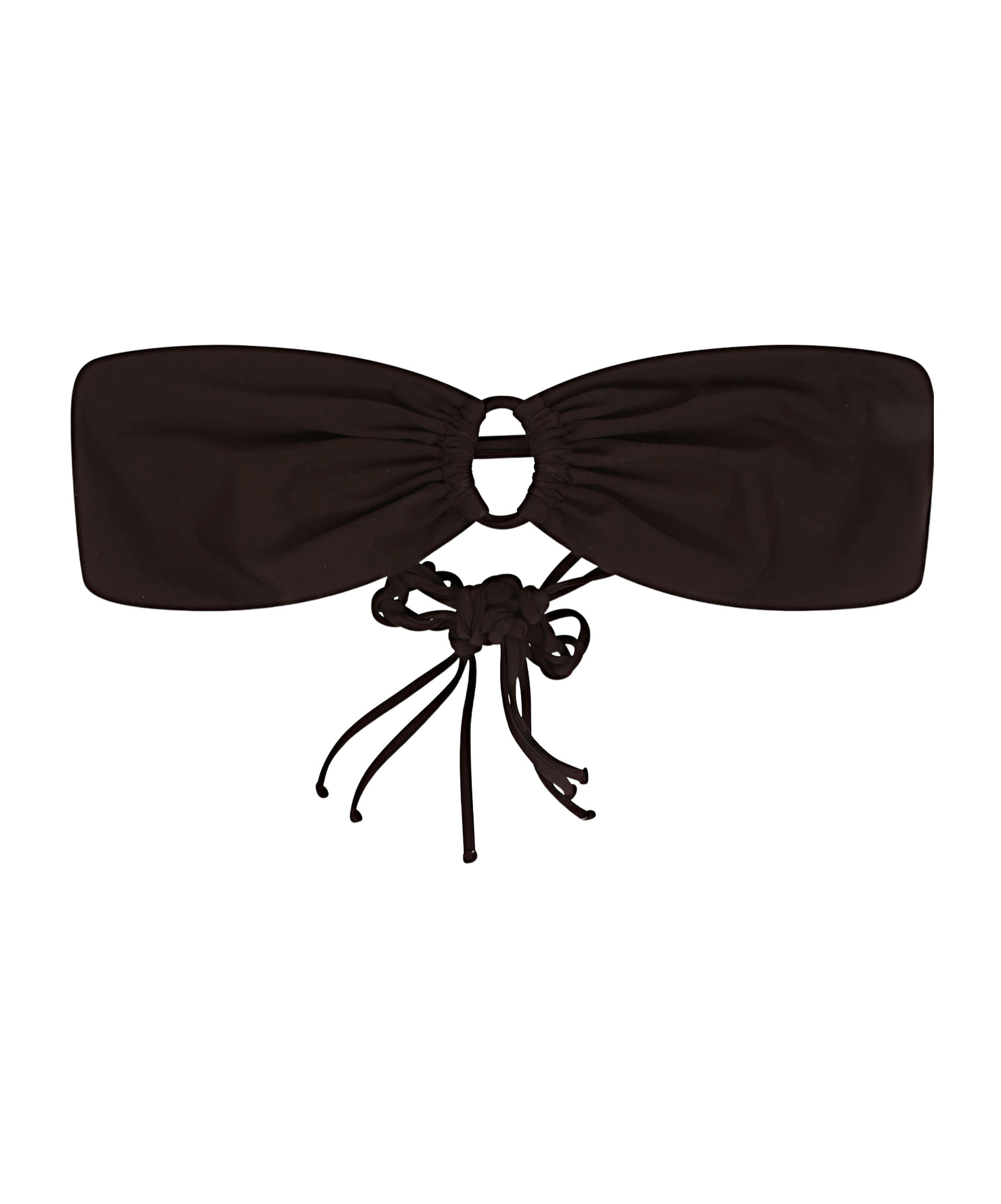 Jil Sander Strapless Bikini Top In Black