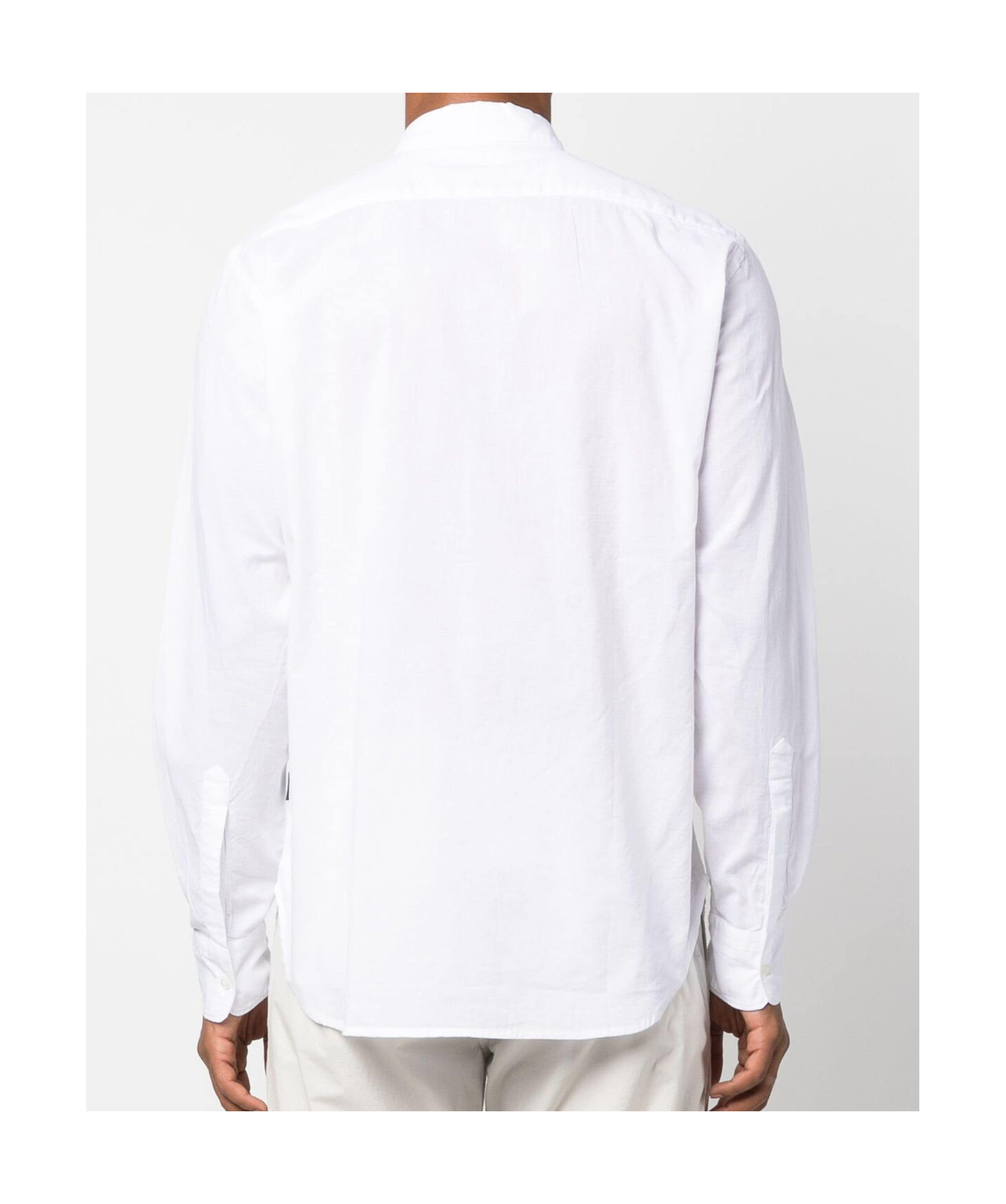 Aspesi Long Sleeved Buttoned Shirt In White