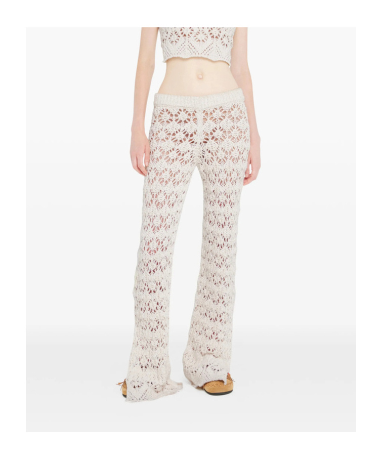 Alanui Lagoon Romance Trousers In White