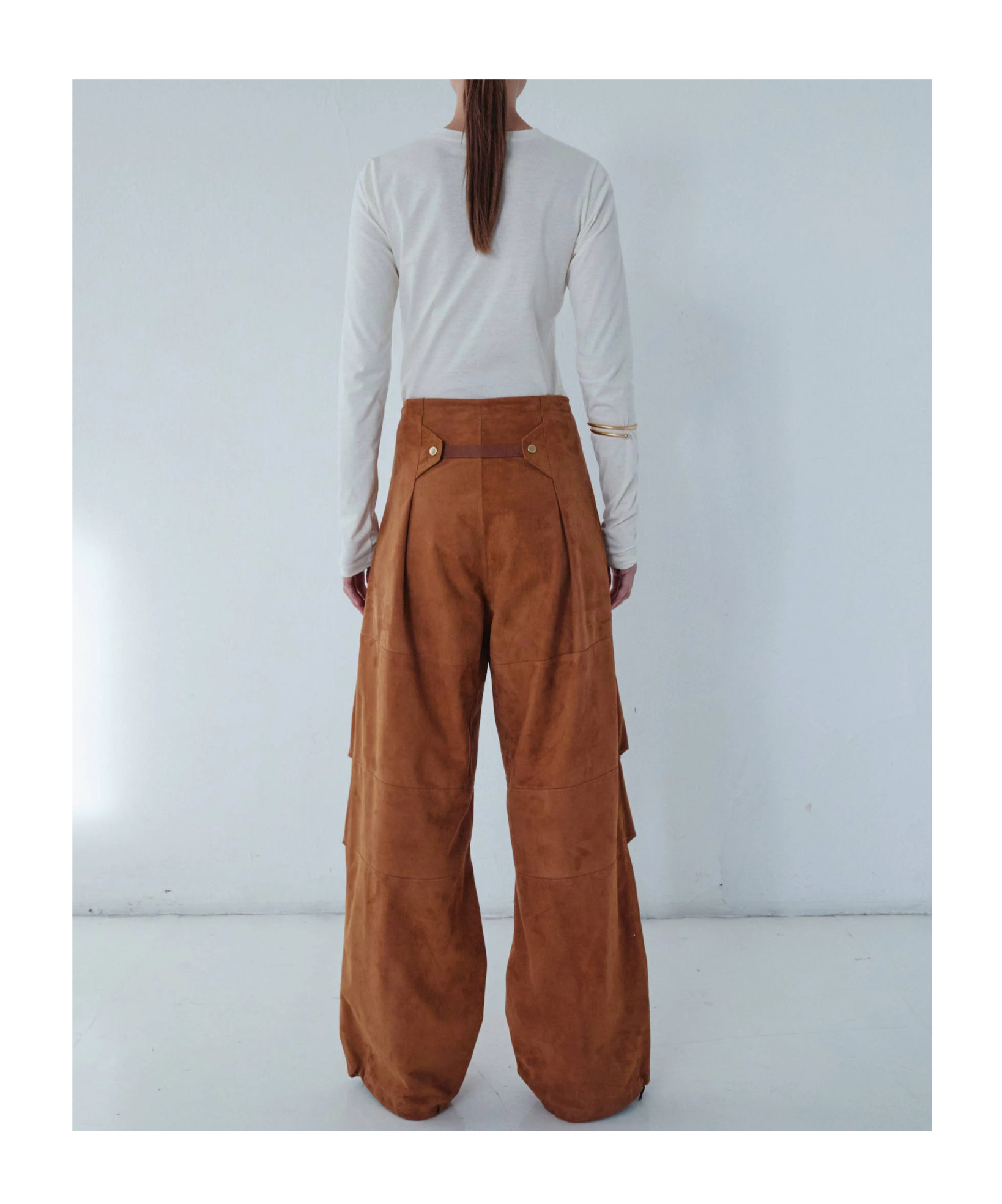 Darkpark Pleat Detail Track Pants In Brown