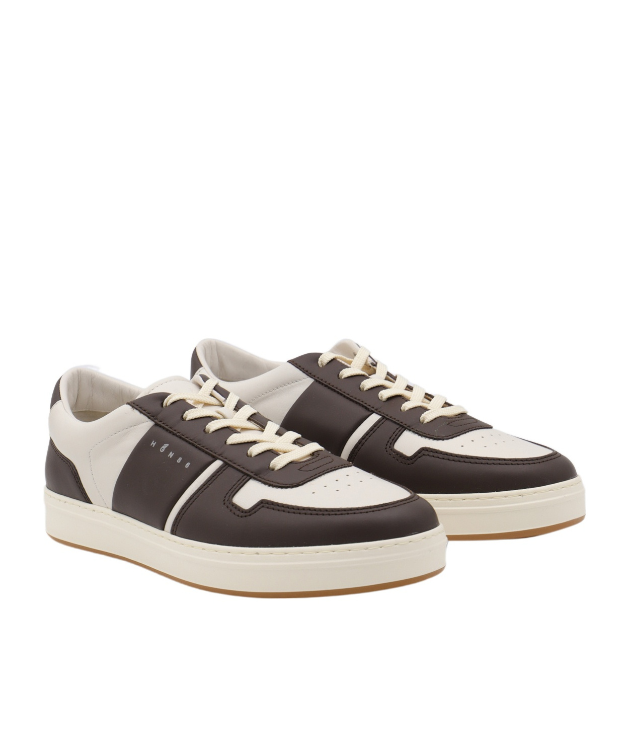 Hogan Round Toe Low Top Sneakers In Multi