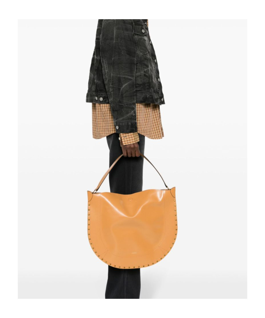 Isabel Marant Rivet Trim Handbag In Orange