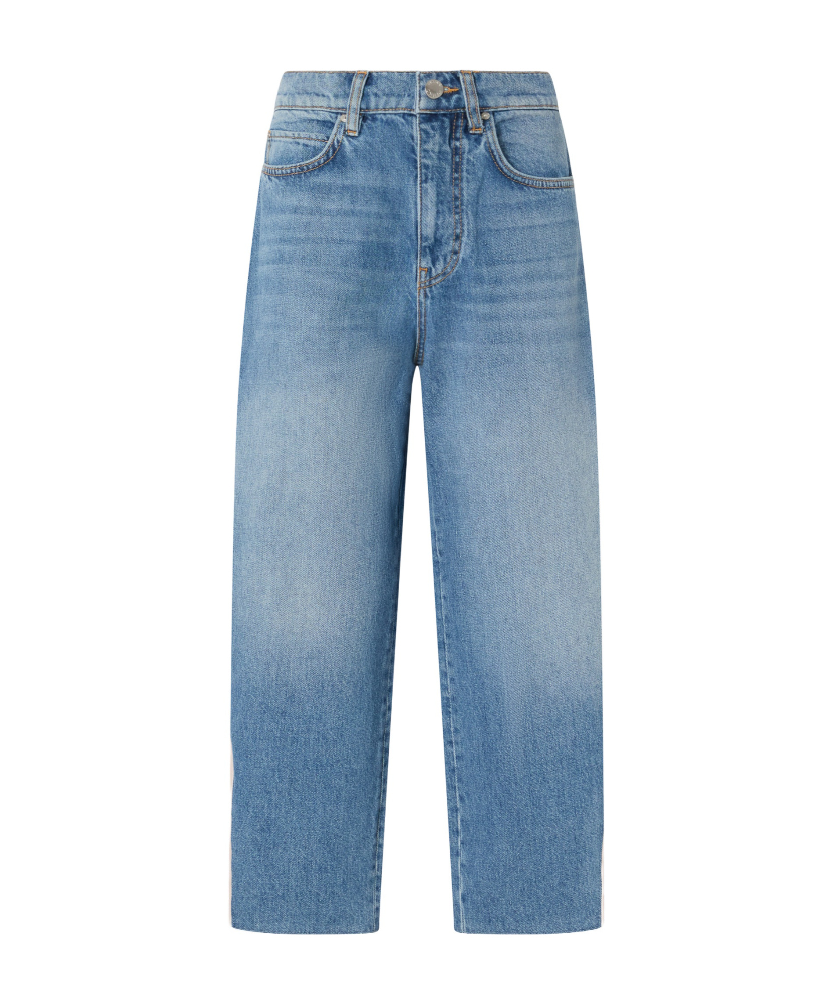 Shop Pinko Wide-leg Jeans In Blue