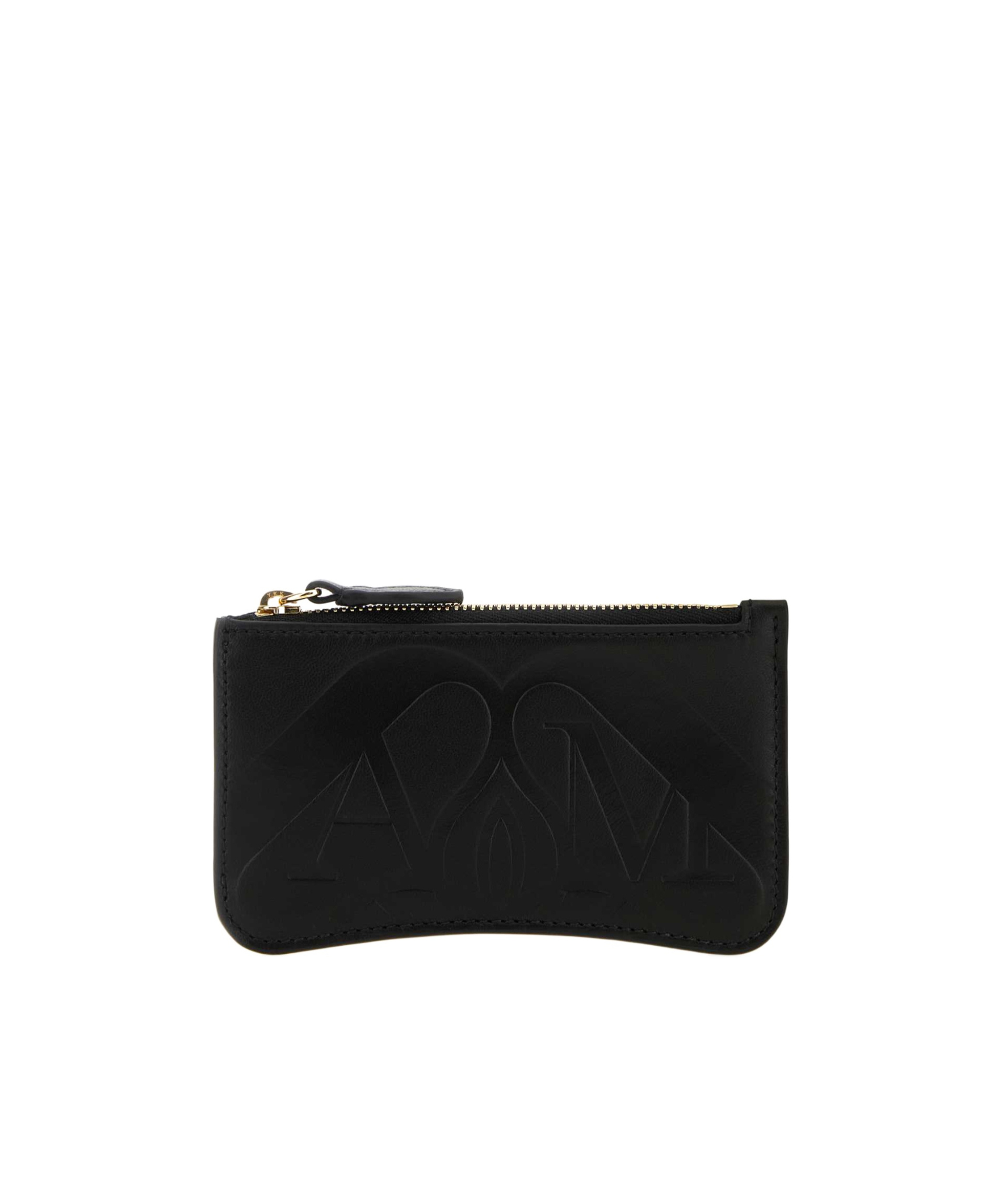 Alexander Mcqueen Logo-debossed Leather Wallet In Black