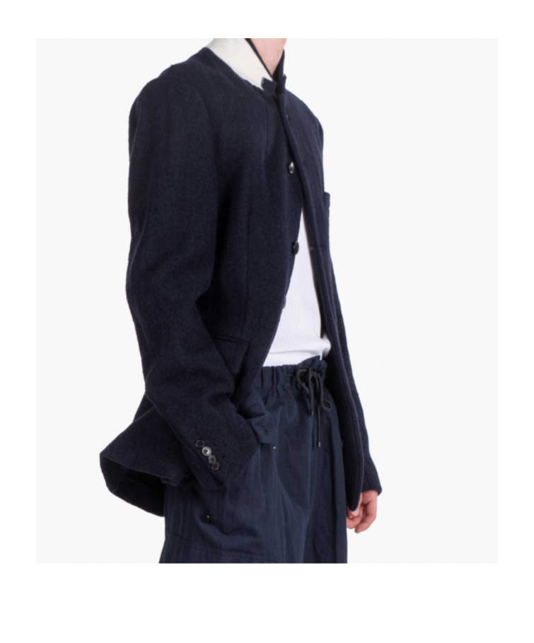 Dries Van Noten Long-sleeved Suit Coat In Black