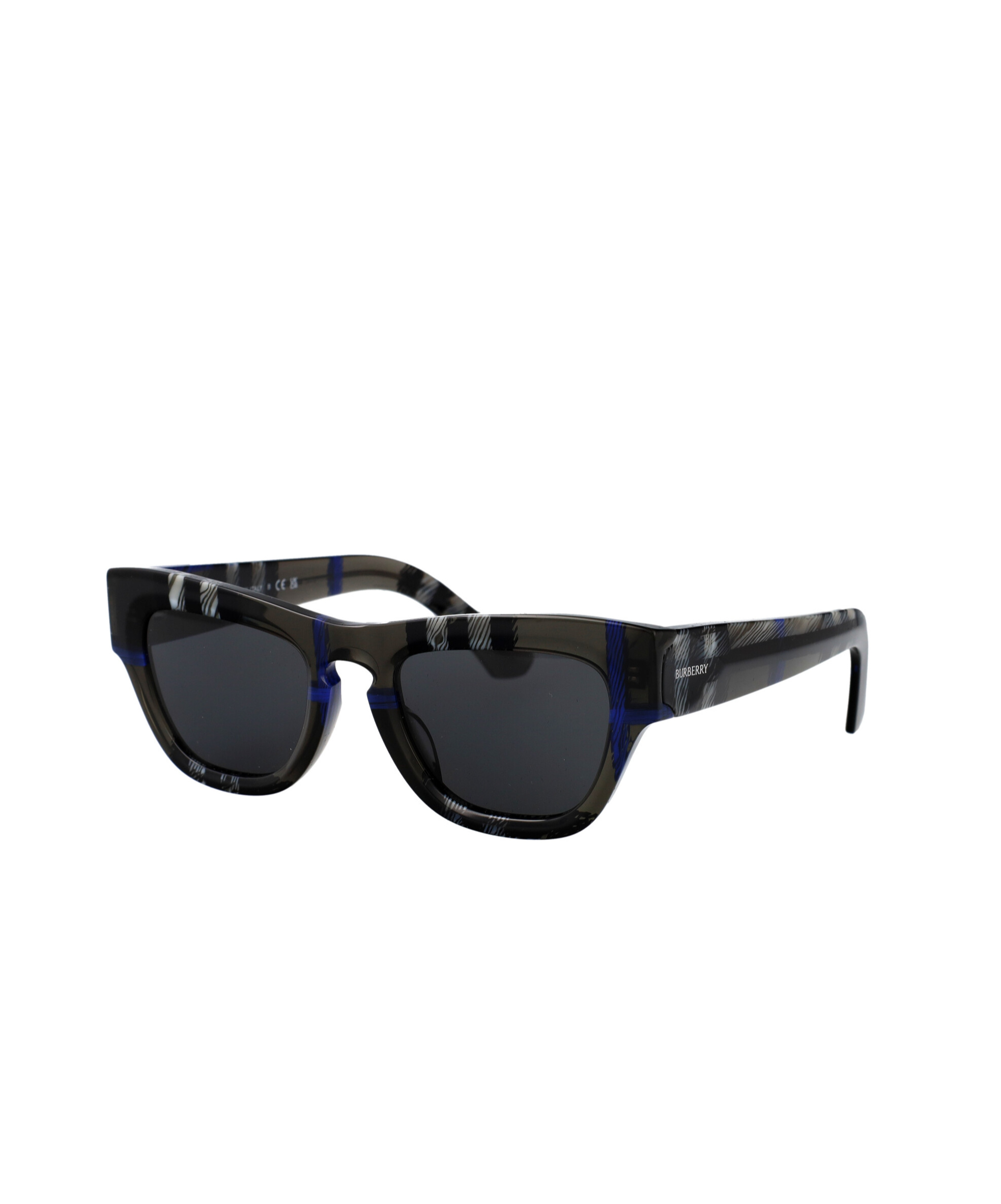 Burberry Check Sunglasses In Black