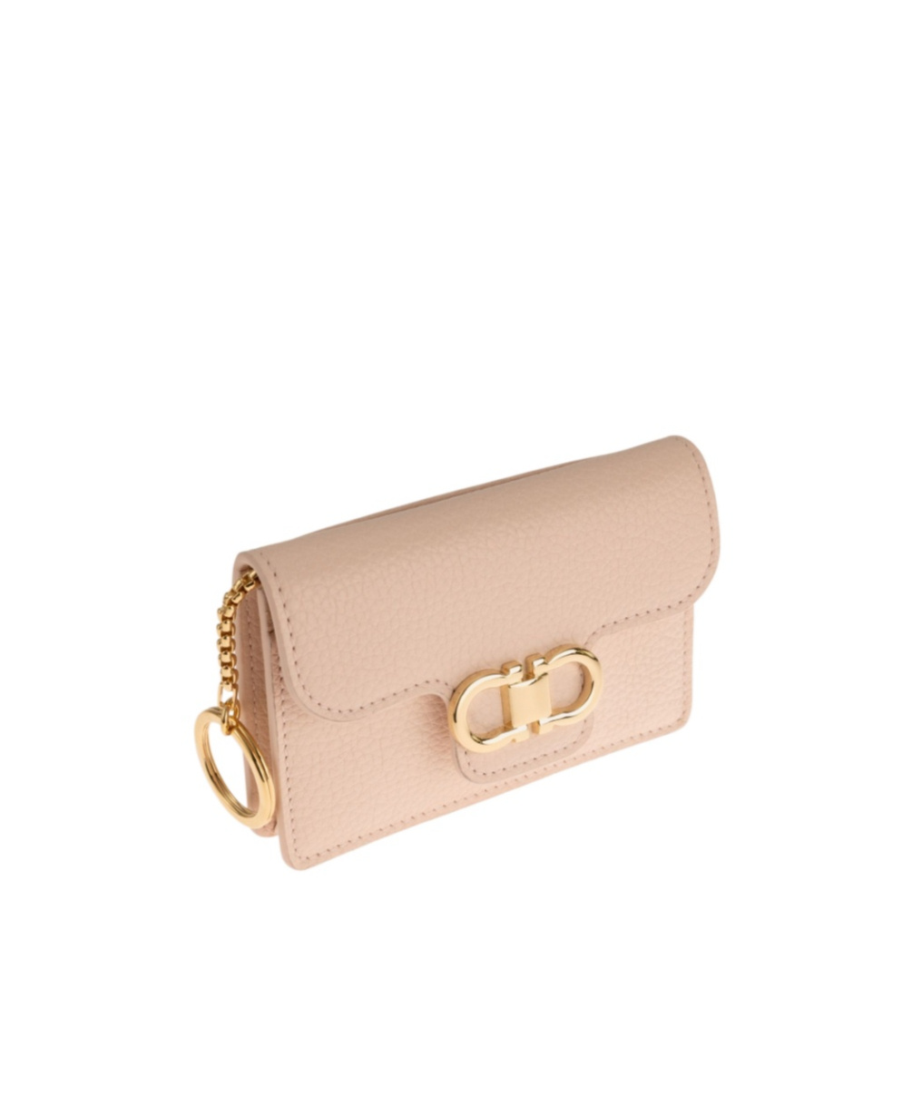 Ferragamo Gancini Calfskin Keyring Wallet