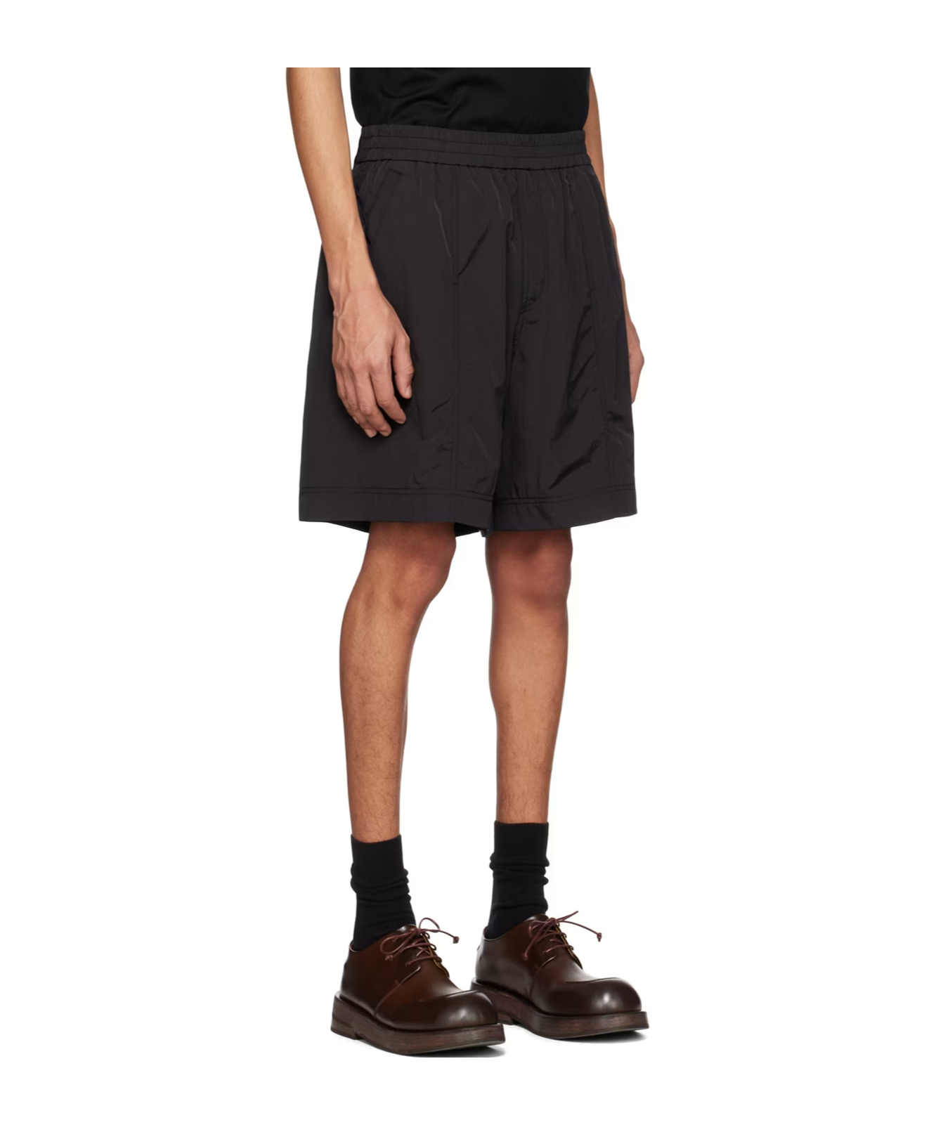 Wooyoungmi Black Four-pocket Shorts In Black