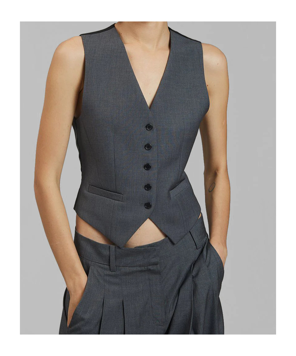 THE FRANKIE SHOP GELSO WAISTCOAT