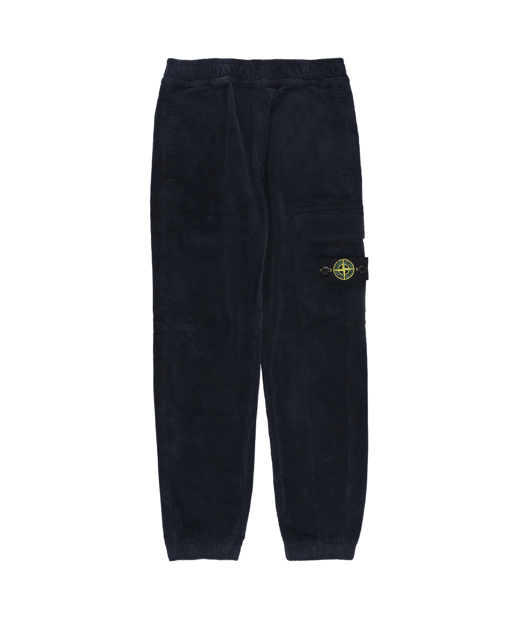 Stone Island Elastic Waist Casual Pants In Blue
