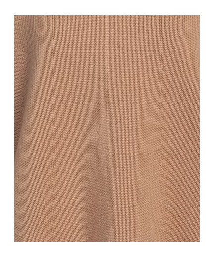 Max Mara Solid Turtleneck Knit Top In Nude