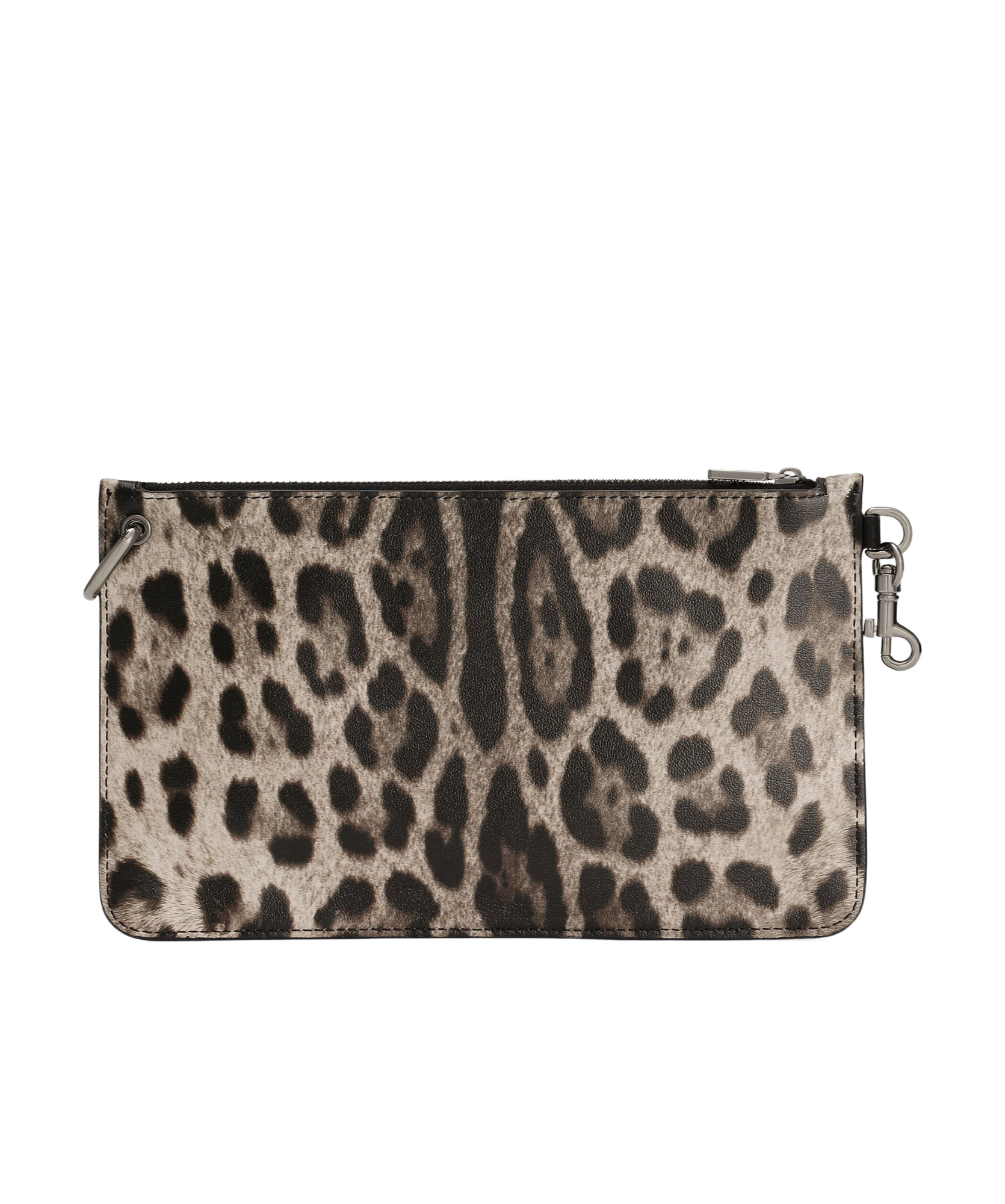 Dolce & Gabbana Leopard-print Toiletry Bag In Multicolor