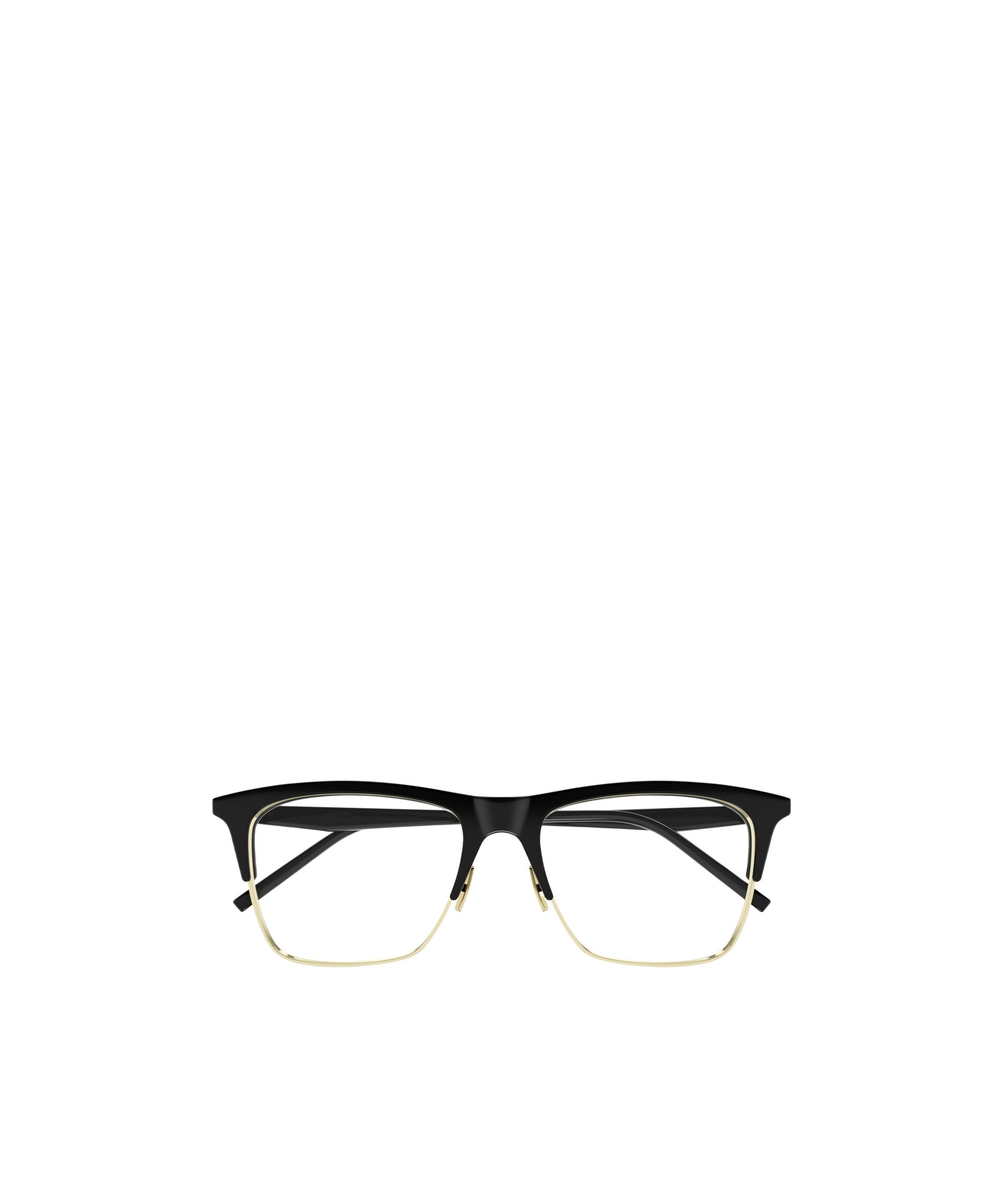 Saint Laurent Half-frame Flat Mirror In Black