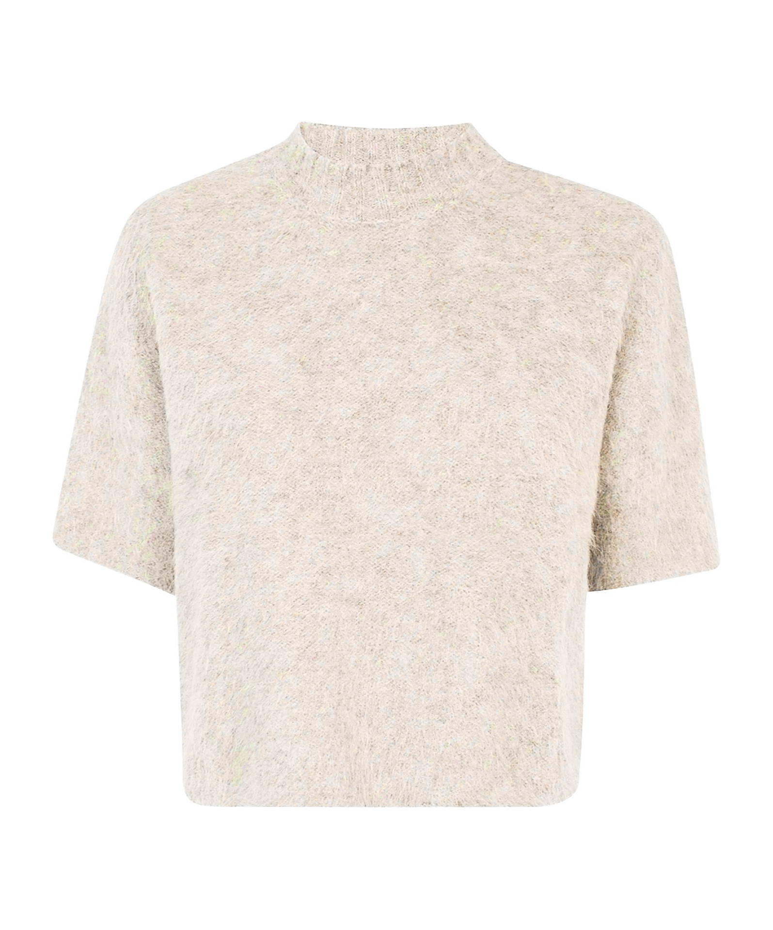 Antonelli Crew Neck Short-sleeved Sweater In White
