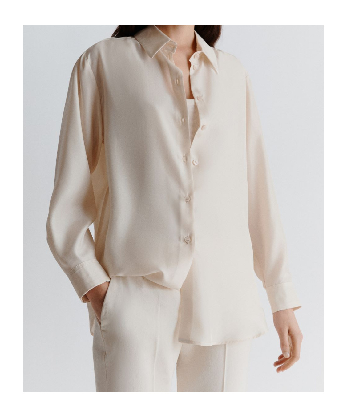 Marella Silk Habotai Shirt