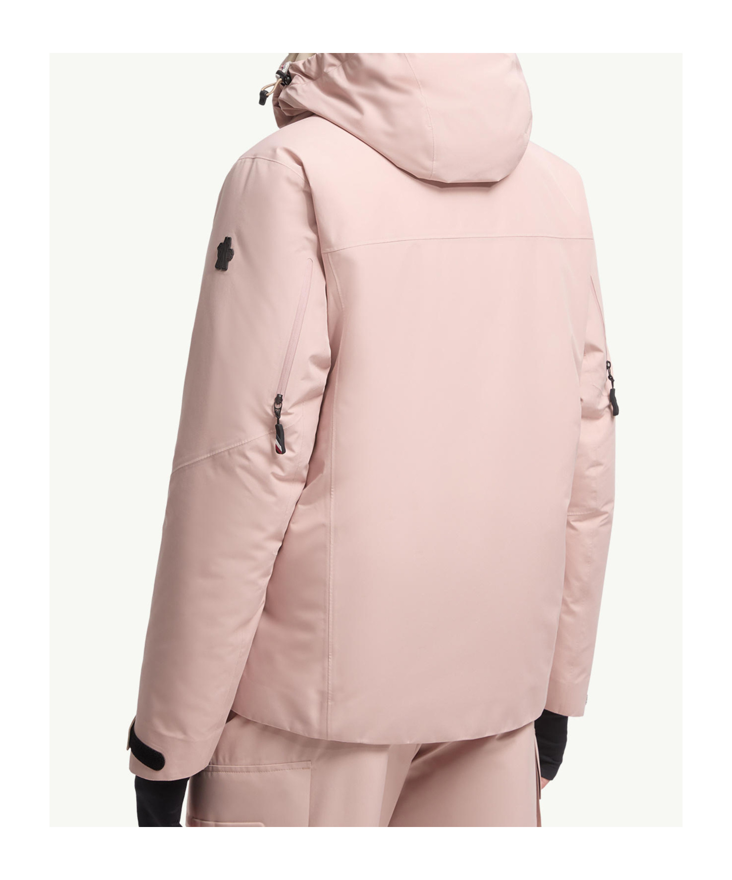 Moncler Ampay Gore-tex Hooded Padded Ski Jacket In Pink