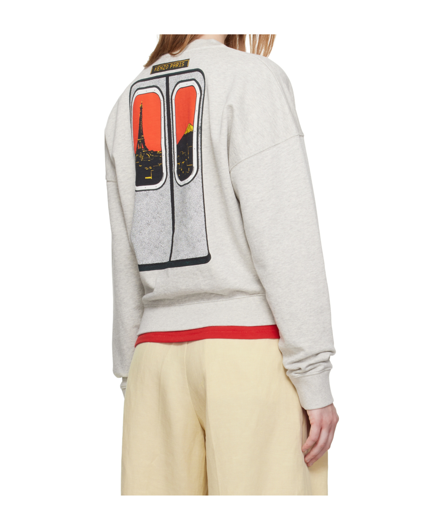 Kenzo Long-sleeved Sweatshirt In White
