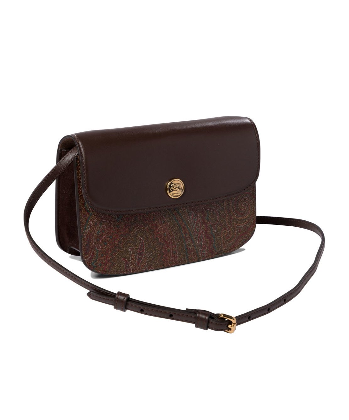 Etro Flip Shoulder Bag In Black