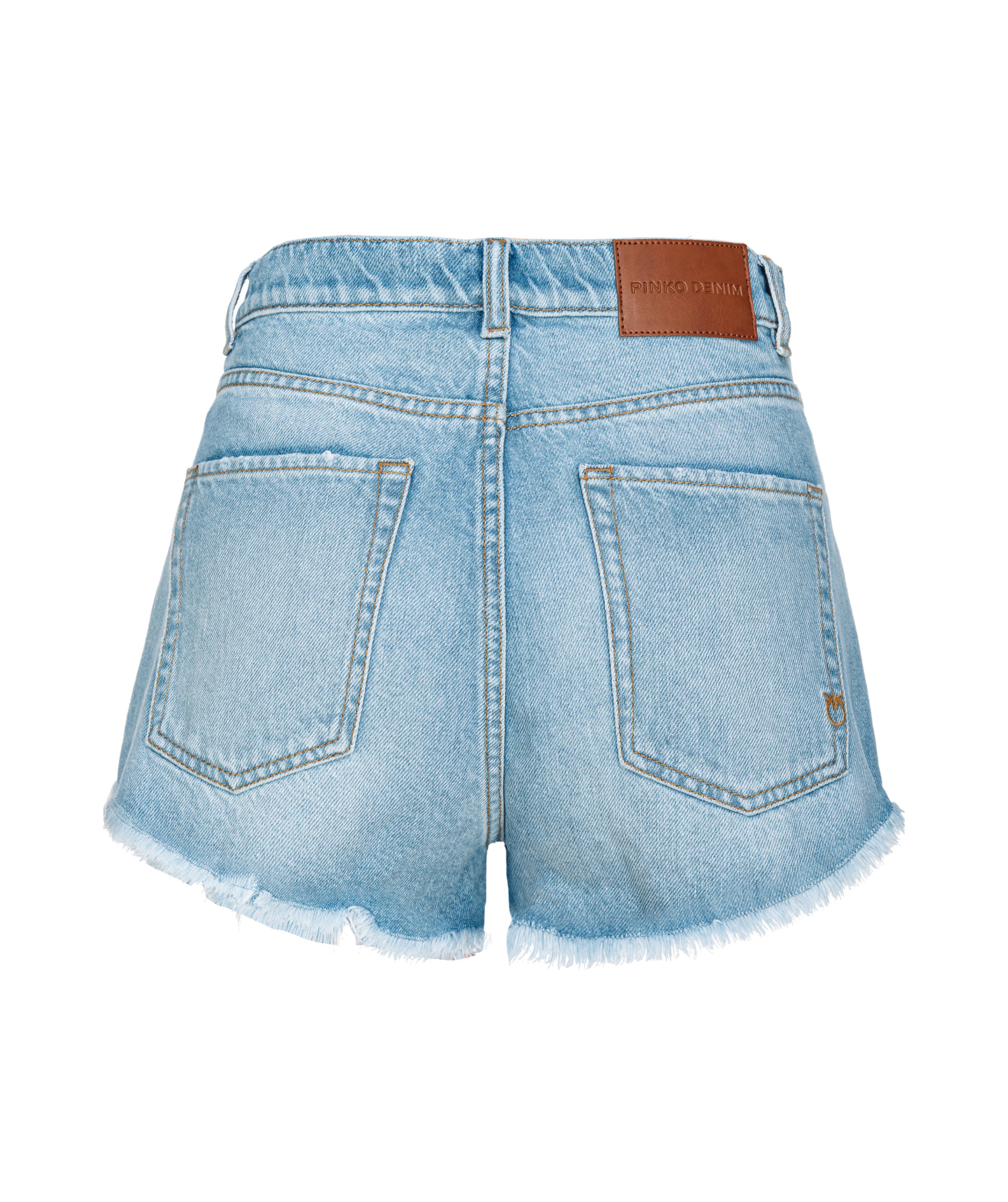 Pinko Woman Denim Shorts Blue Size 28 Cotton In Blue