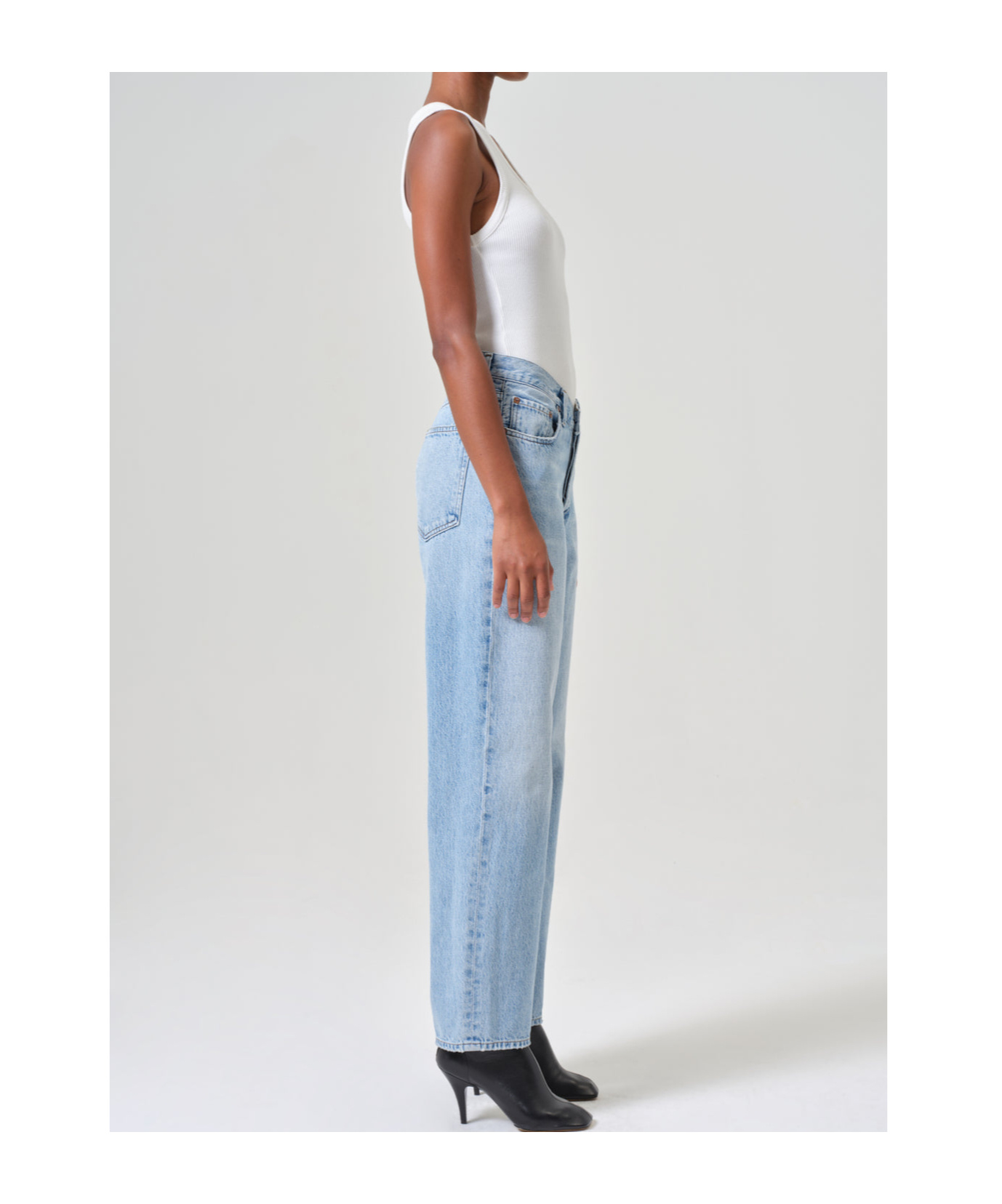 Agolde Belt-loop Jeans In Blue