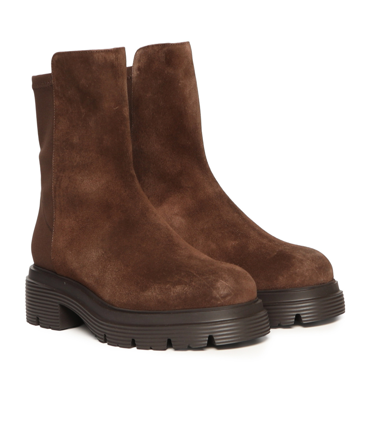 Stuart Weitzman 5050 Hudson Lite Bootie Ankle Boots In Brown