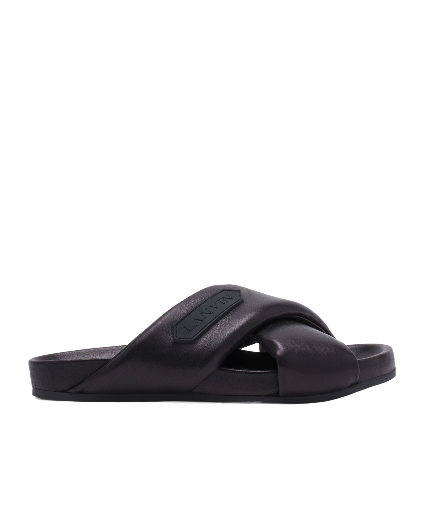 Lanvin Criss Cross Sandal In Black