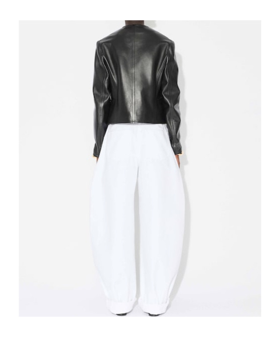 Alaïa Womens Alaia High-rise Wide-leg Denim Jeans In White