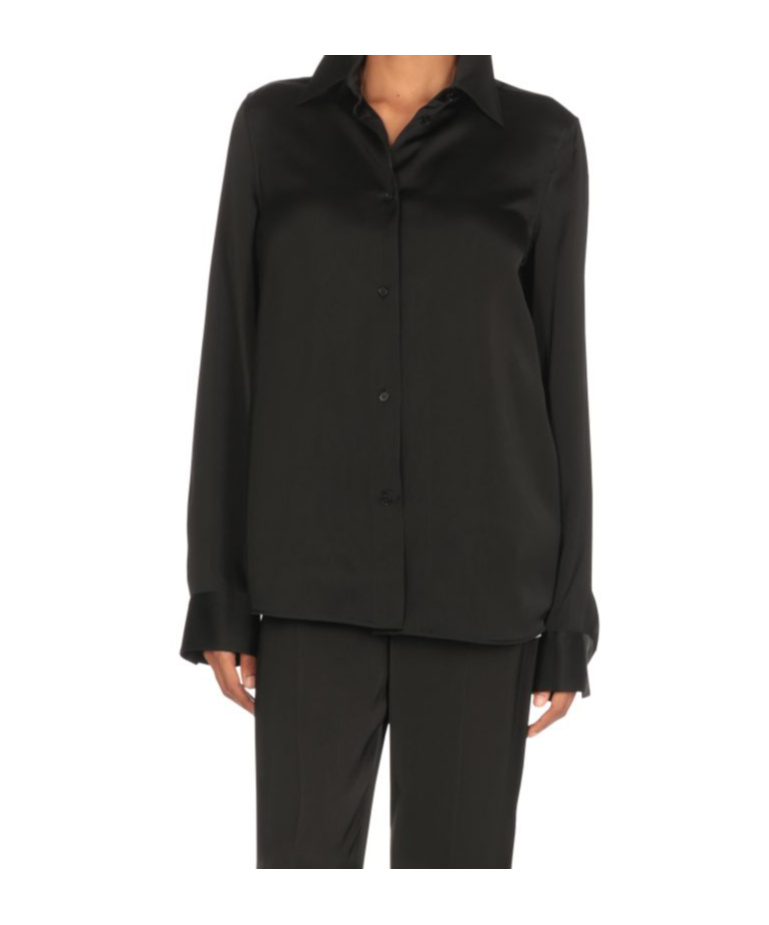 Jil Sander Long Sleeve Shirt In Black