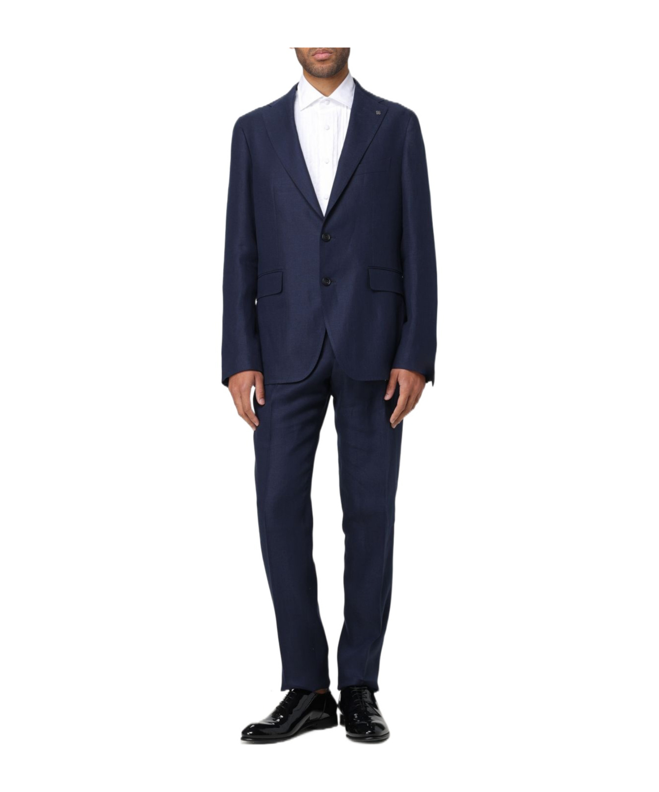 Tagliatore Button Suit In Black