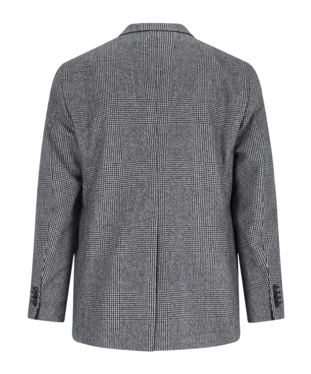 Tagliatore Double-breasted Houndstooth Suit With Signature Silver Details In Gray