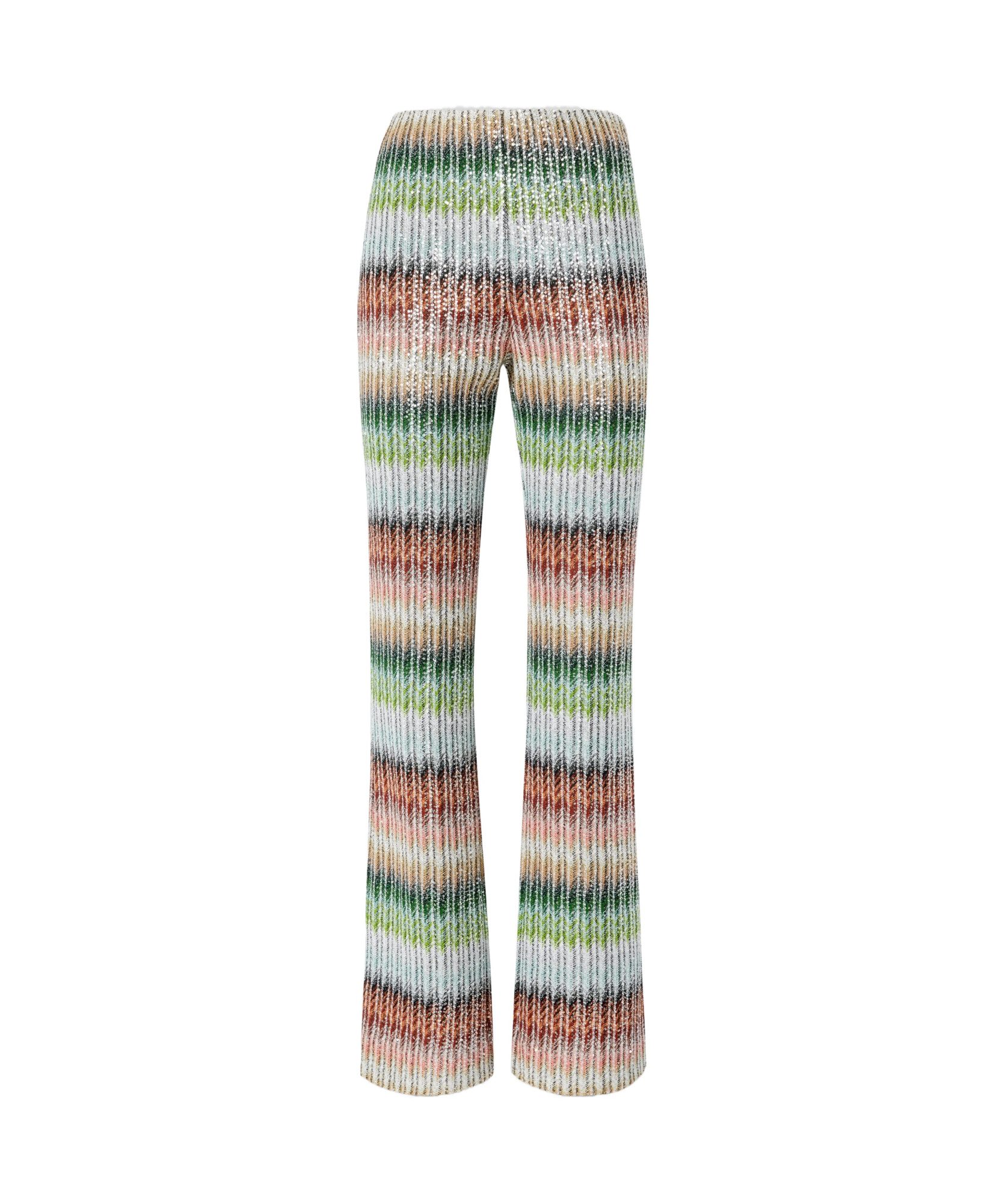 Missoni Zigzag-pattern Straight Trousers In Multicolor