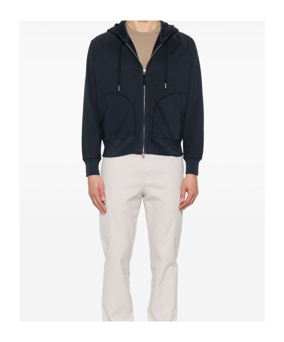 Tom Ford Zippered Sweatshirt In Black