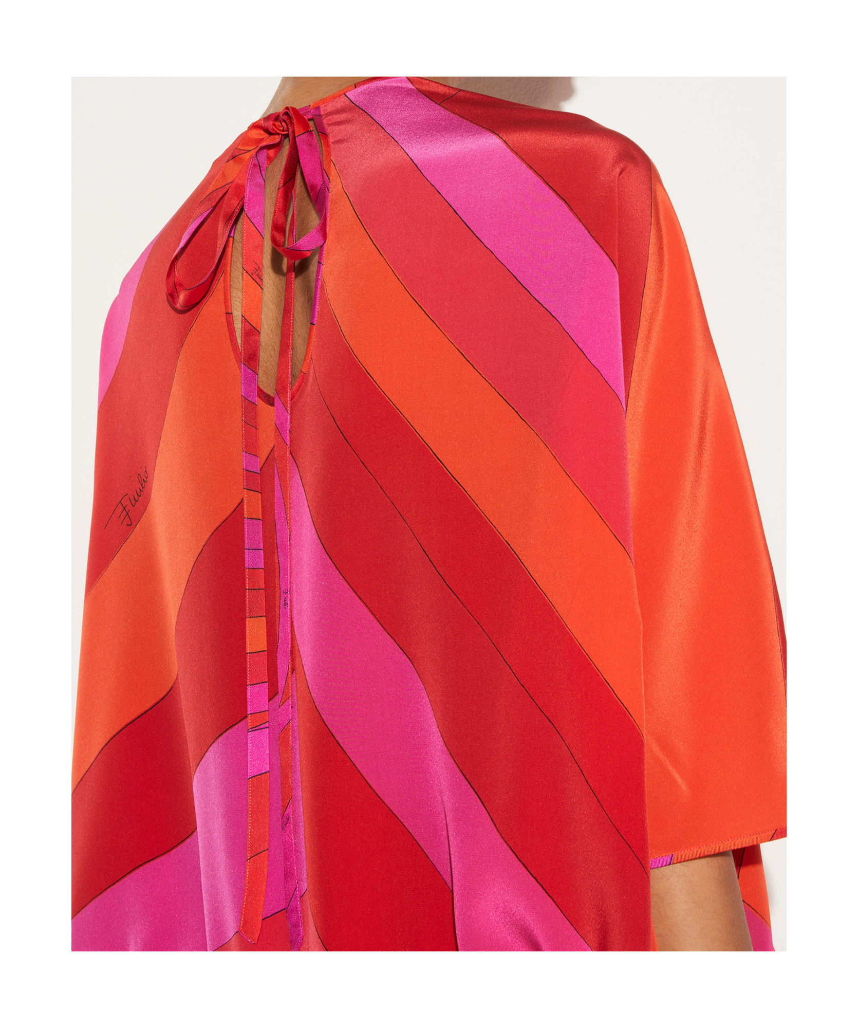 EMILIO PUCCI IRIDE-PRINT SILK TOP