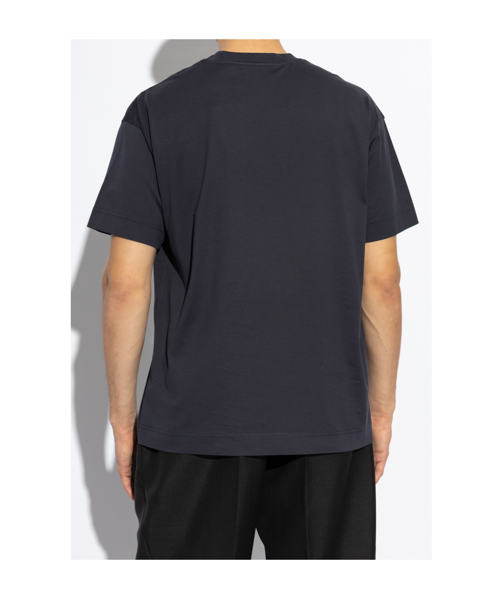 Givenchy Signature Logo Crewneck T-shirt In Black