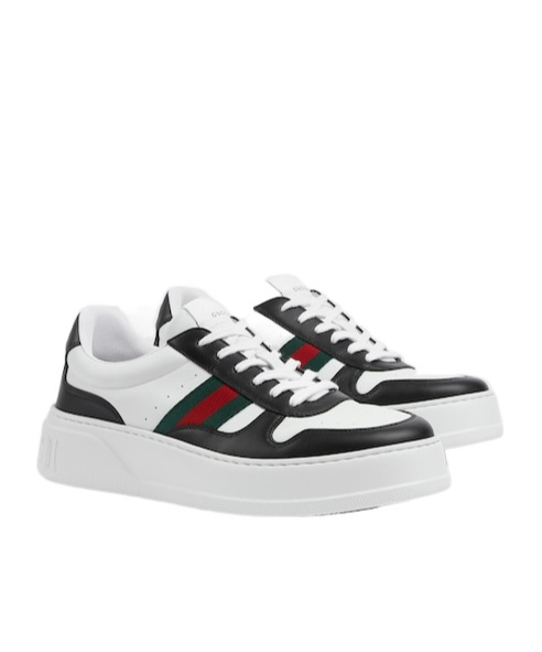 Gucci Chunky B Leather Sneakers In Multi
