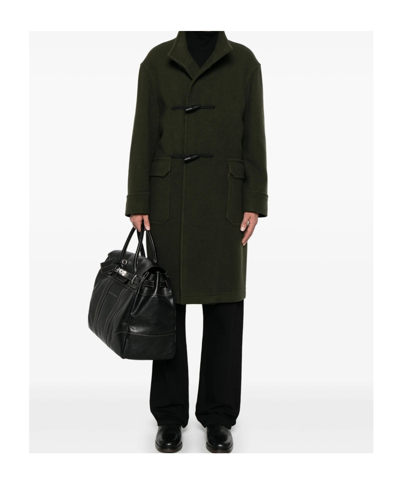 Tagliatore Long-sleeved Coat In Gray
