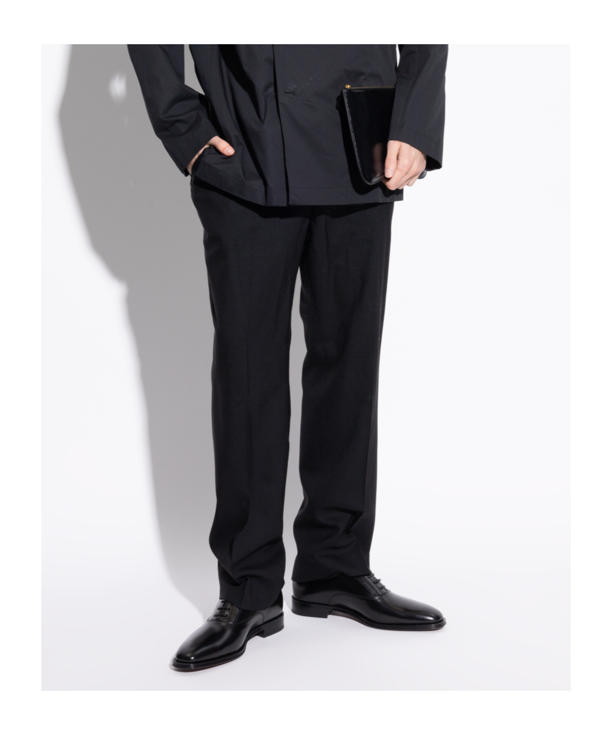 Tod's Francesina Leather Oxford Shoes In Black