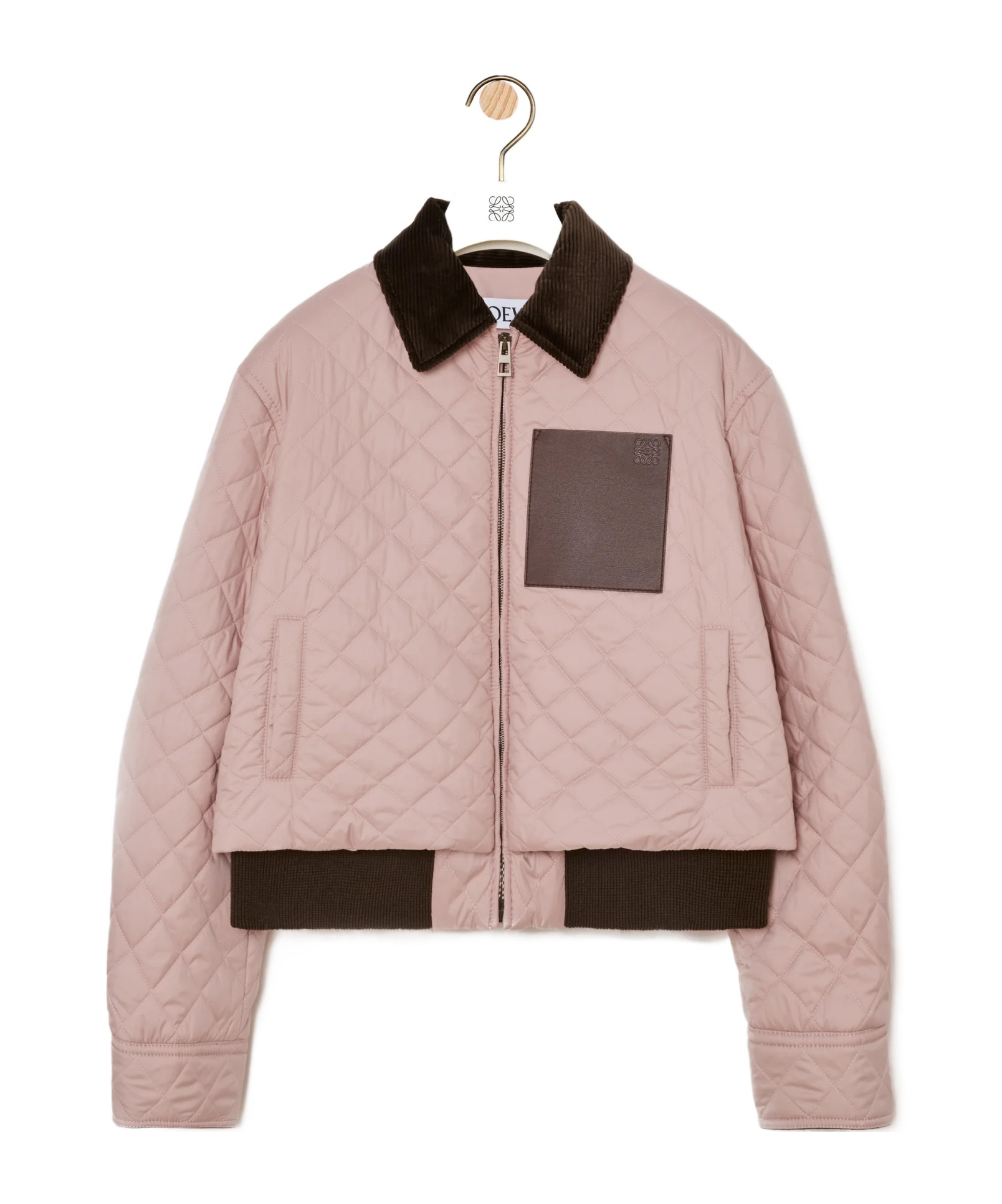 Loewe Short Jacket In Technical Fabric In Pink