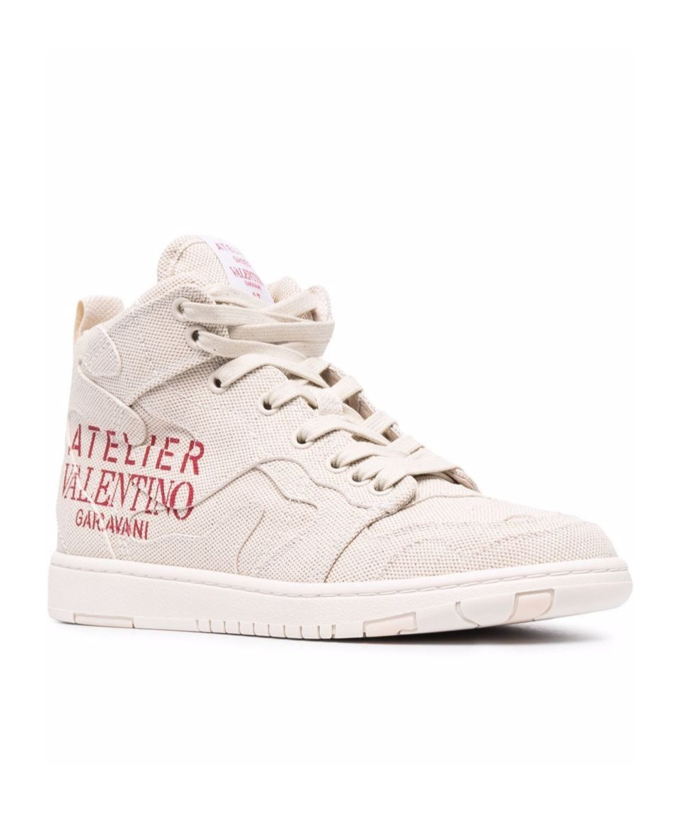Valentino Atelier Shoes 07 Camouflage-edition Sneakers In White