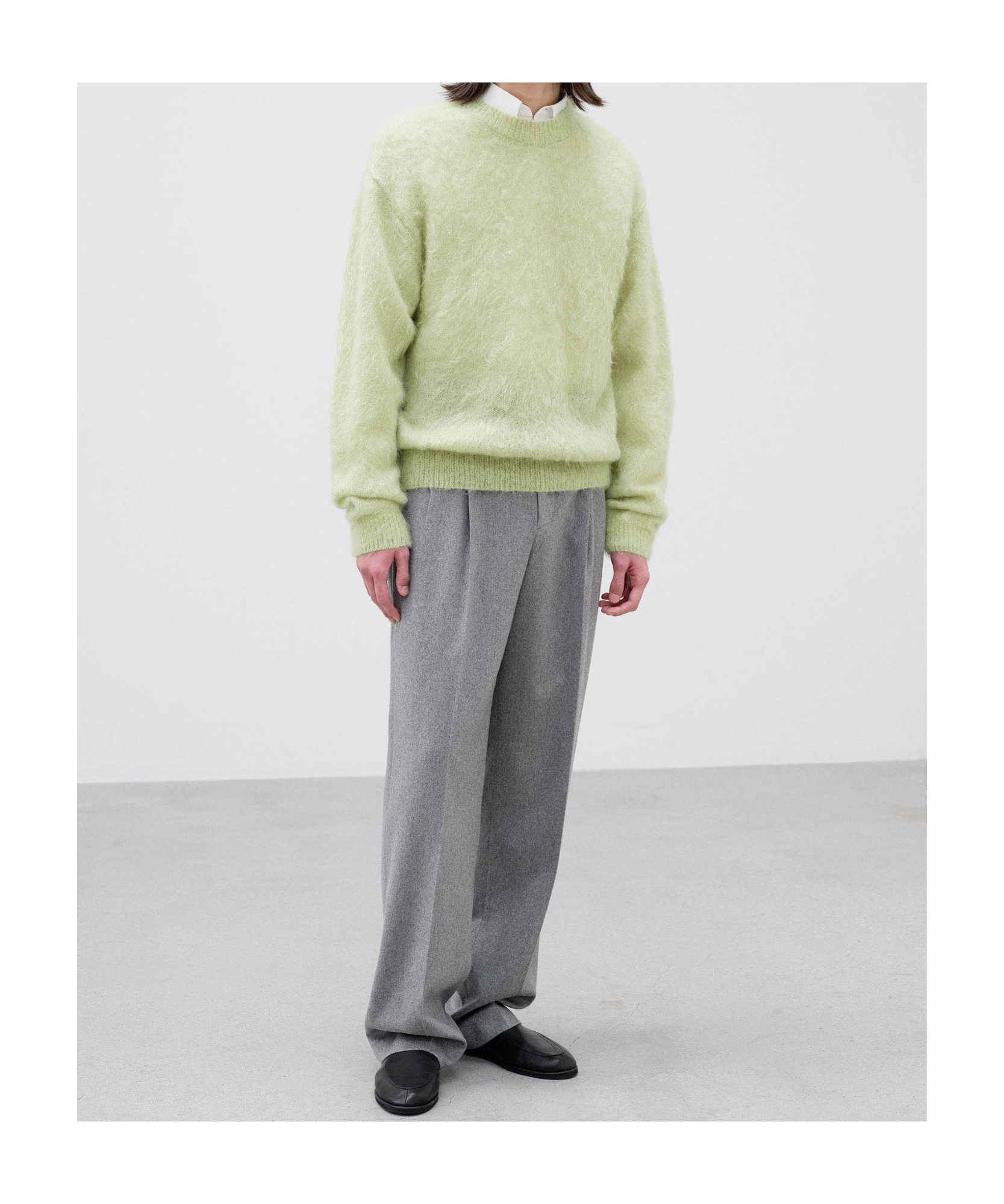 Auralee Crew-neck Sweater In Green