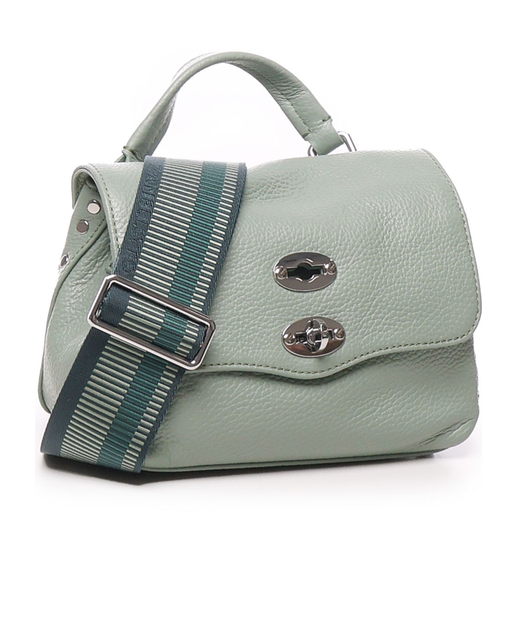 Zanellato Flip Shoulder Bag In Gray